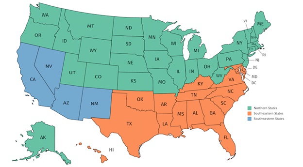DOE regions 2015